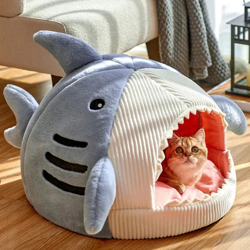 Luxury Plush Shark Pet Bed - AuraPetsLuxury Plush Shark Pet BedAuraPets