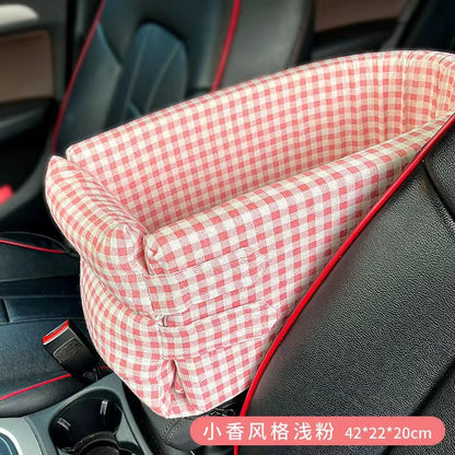 Car Central Dog Car Seat Bed Portable Dog Carrier for Small Dogs and Cats Safety Travel Bag Accessories - AuraPetsCar Central Dog Car Seat Bed Portable Dog Carrier for Small Dogs and Cats Safety Travel Bag AccessoriesAuraPets