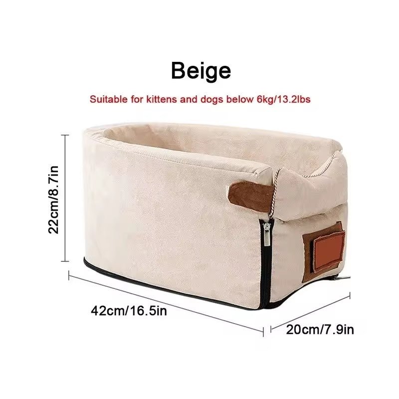 Car Central Dog Car Seat Bed Portable Dog Carrier for Small Dogs and Cats Safety Travel Bag Accessories - AuraPetsCar Central Dog Car Seat Bed Portable Dog Carrier for Small Dogs and Cats Safety Travel Bag AccessoriesAuraPets