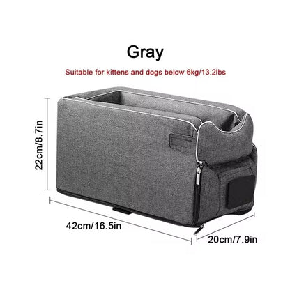 Car Central Dog Car Seat Bed Portable Dog Carrier for Small Dogs and Cats Safety Travel Bag Accessories - AuraPetsCar Central Dog Car Seat Bed Portable Dog Carrier for Small Dogs and Cats Safety Travel Bag AccessoriesAuraPets