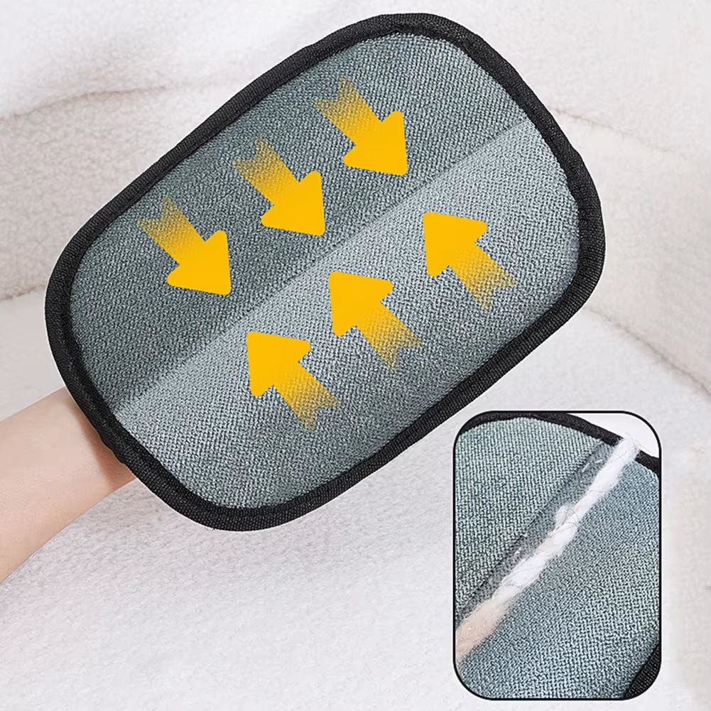 Pet Hair Removal Tool Set Reusable Static Removal Gloves, Double-Sided Grooming Gloves for Pets Removes Pet Fur Hair for Carpets