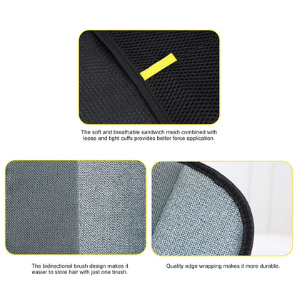 Pet Hair Removal Tool Set Reusable Static Removal Gloves, Double-Sided Grooming Gloves for Pets Removes Pet Fur Hair for Carpets