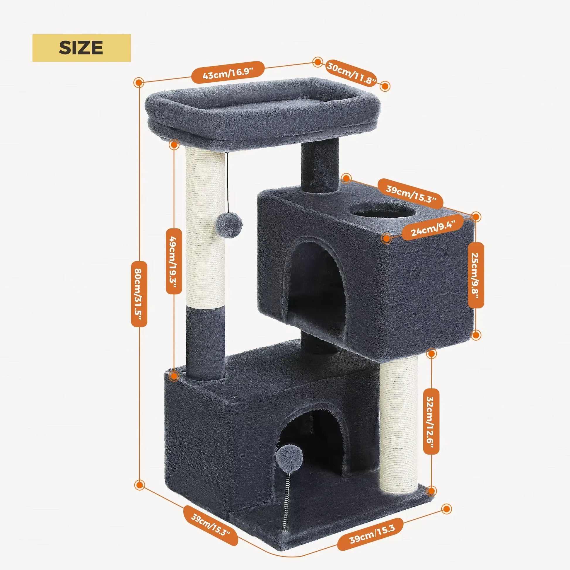 Cat Tree for Large Cats Cat Tower for Indoor - AuraPetsCat Tree for Large Cats Cat Tower for Indoor AuraPets